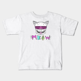 MEOW (pink) Kids T-Shirt